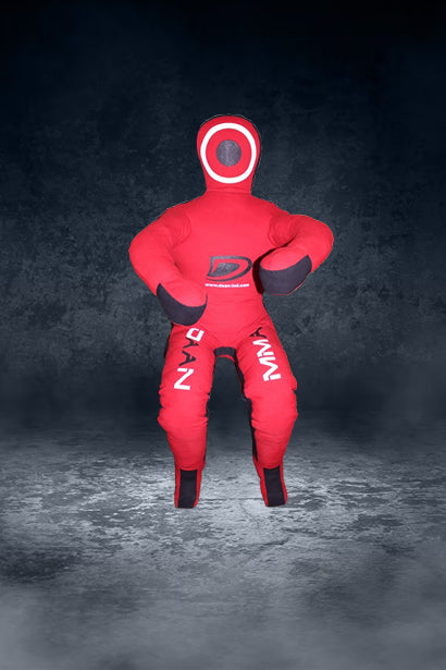 DAAN MMA Premium Flexi Red Canvas Grappling Dummy
