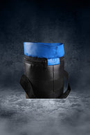 DAAN MMA Blue Vinyl Sandbag Workout Training Power Bag with Handles & Zipper