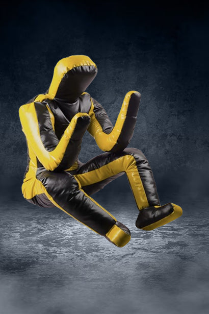 Premium Yellow Vinyl BJJ Grappling Dummy