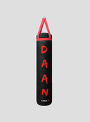 DAAN MMA Red Leather Boxing Punching Bag with Red Straps