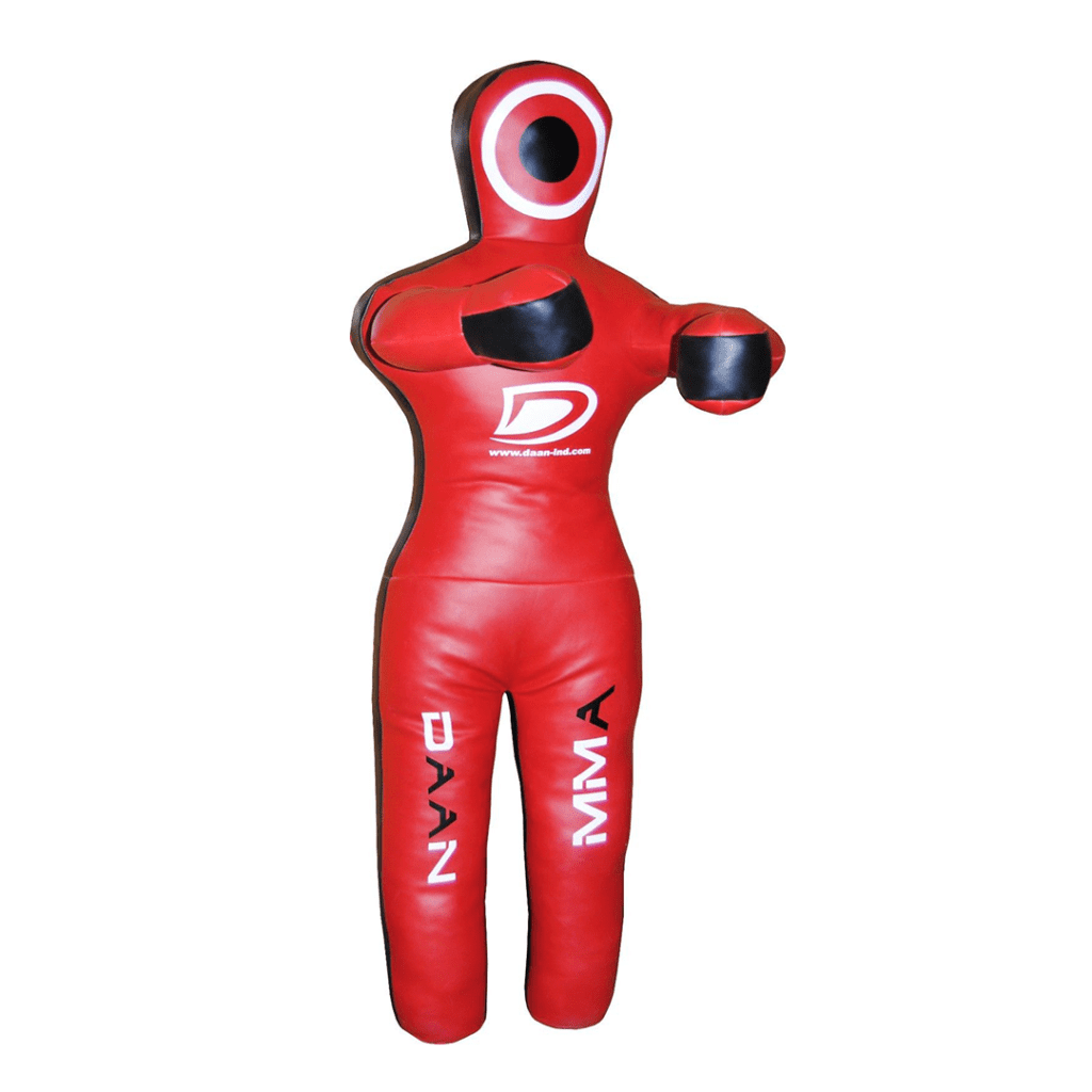 DAAN MMA Elite Grappling Dummy: Premium Red Leather Power Partner