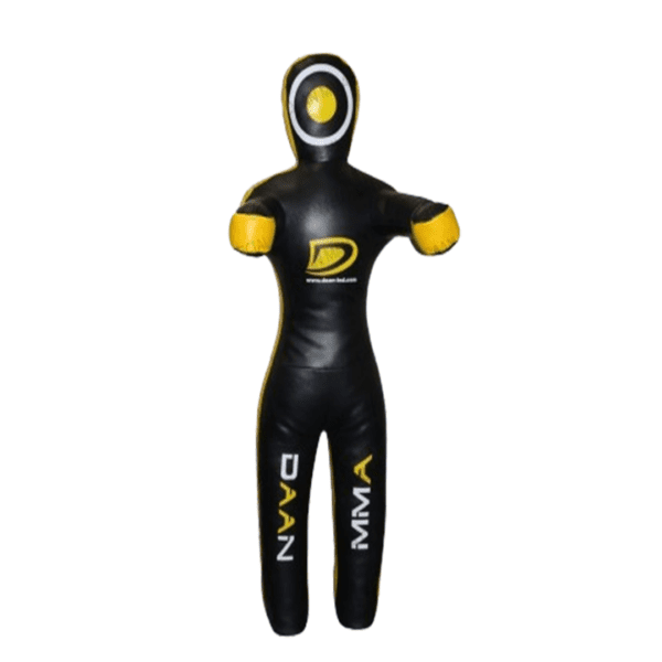 DAAN MMA Elite Grappling Dummy: Premium Yellow Leather Power Partner