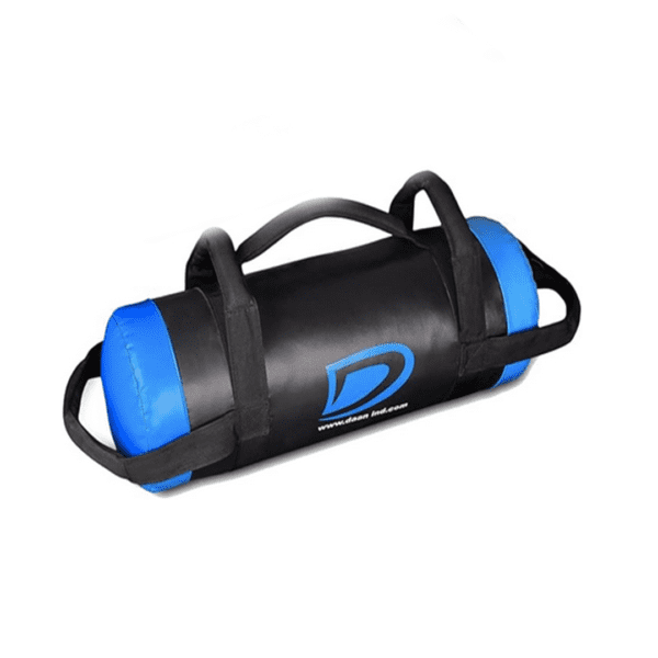 DAAN MMA Blue Vinyl Sandbag Workout Training Power Bag with Handles & Zipper
